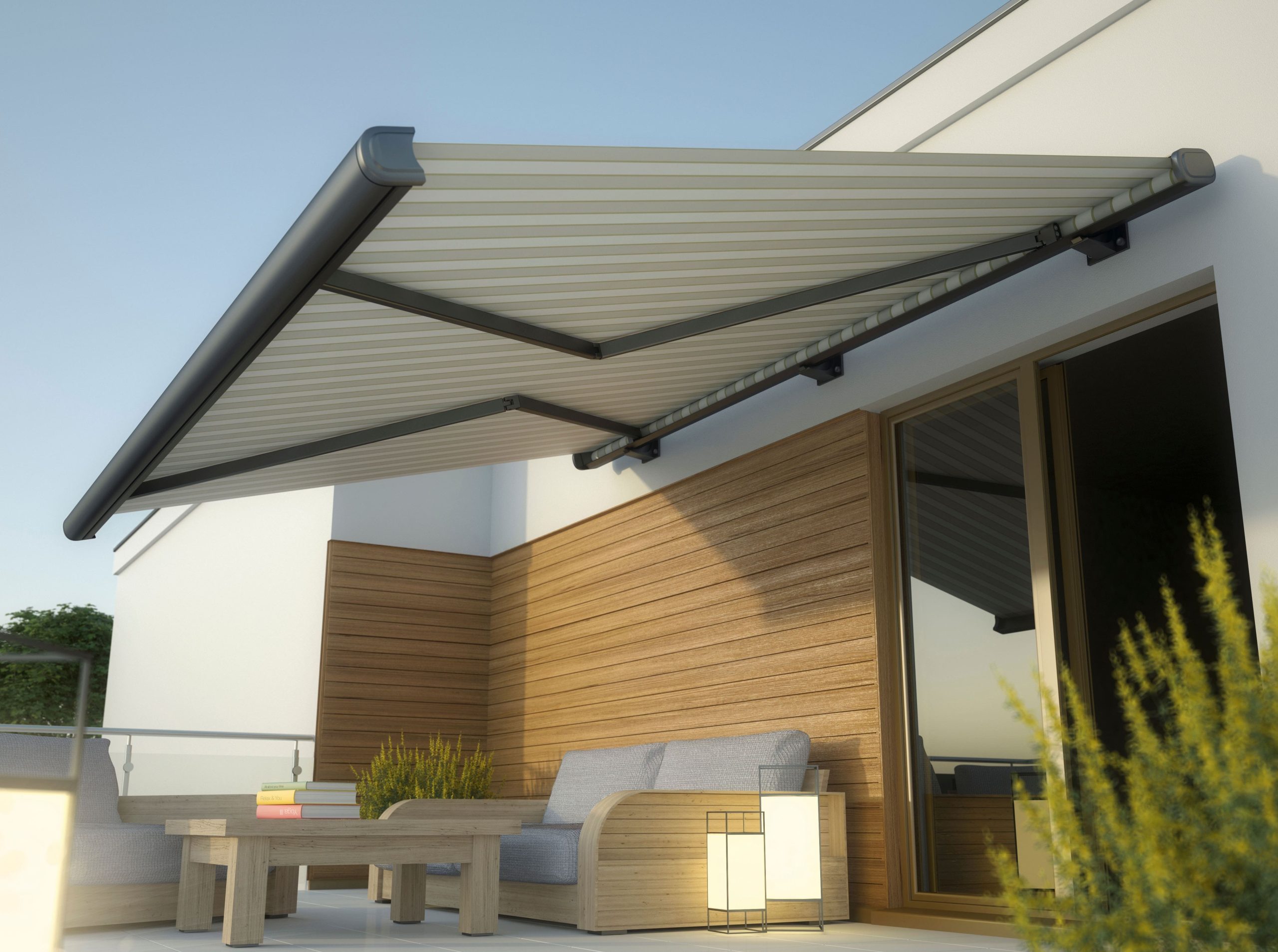 Custom retractable awnings installation in Tacoma